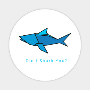 Corloful Shark-Did I shark You origami style Magnet